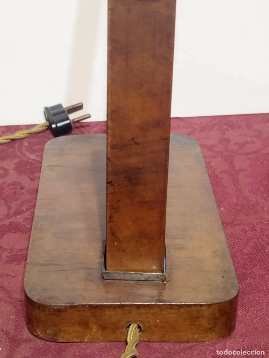 Antig&uuml;edades: LAMPARA DISE&Ntilde;O STEAMPUNK - GRIFO DE BRONCE - BASE DE MADERA CON INTERRUPTOR - Foto 7