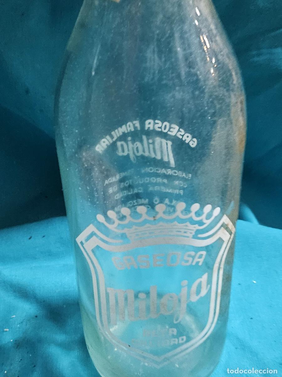 Antig&uuml;edades: botella de cristal de la miloja - Foto 3