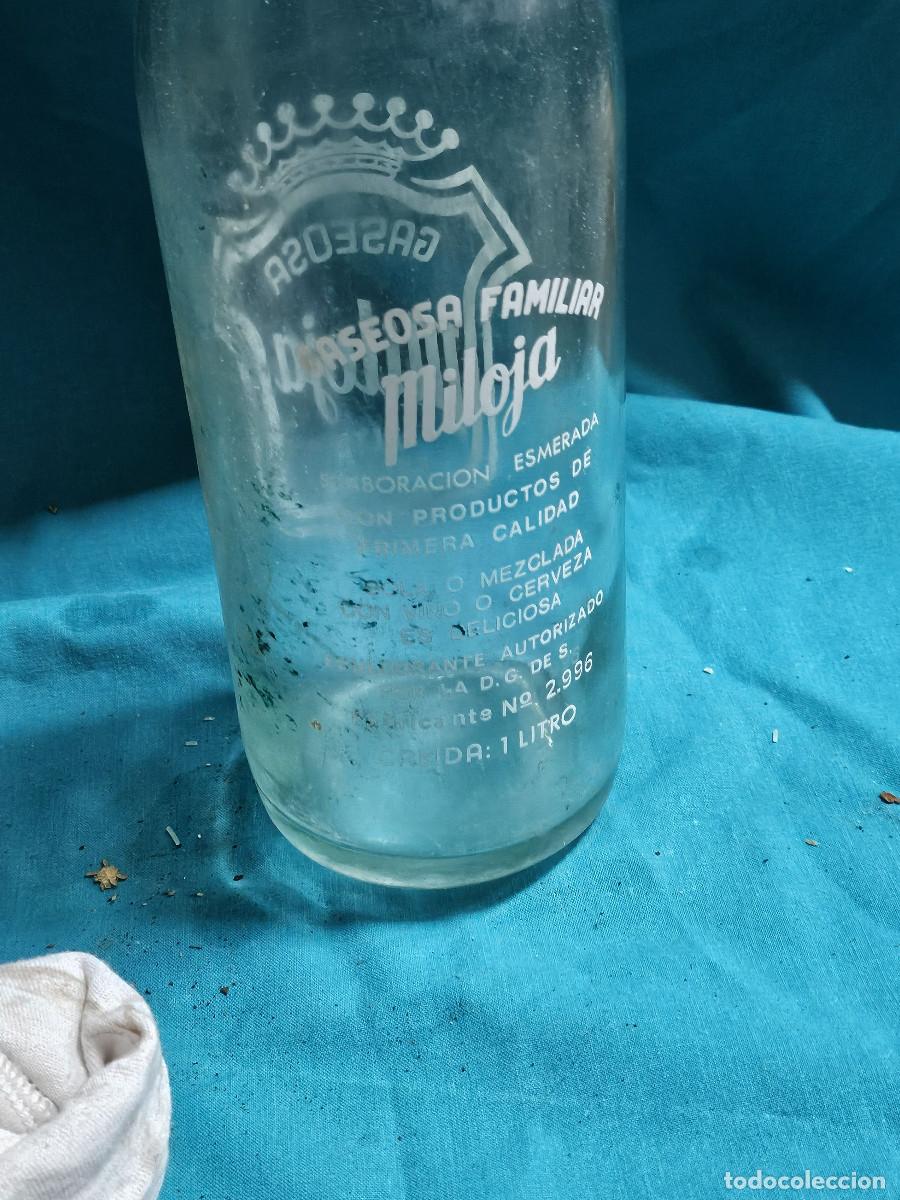 Antig&uuml;edades: botella de cristal de la miloja - Foto 4
