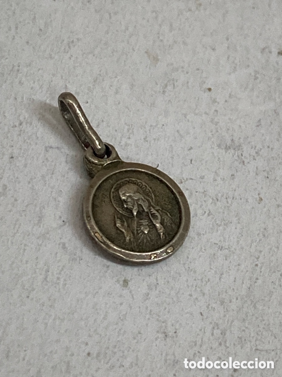 Antig&uuml;edades: Medalla de plata religiosa C476 - Foto 2