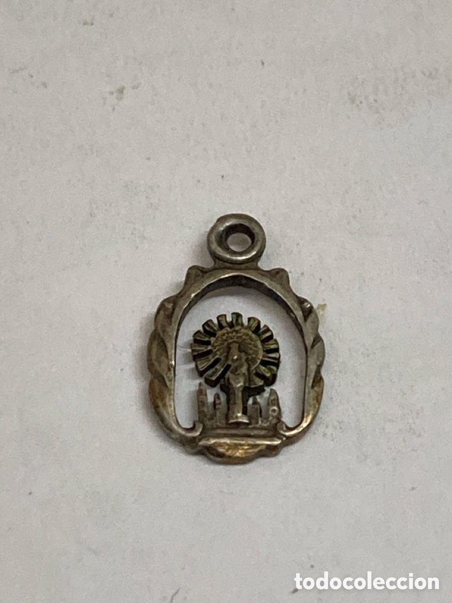 Antig&uuml;edades: Medalla de plata religiosa C449 - Foto 1