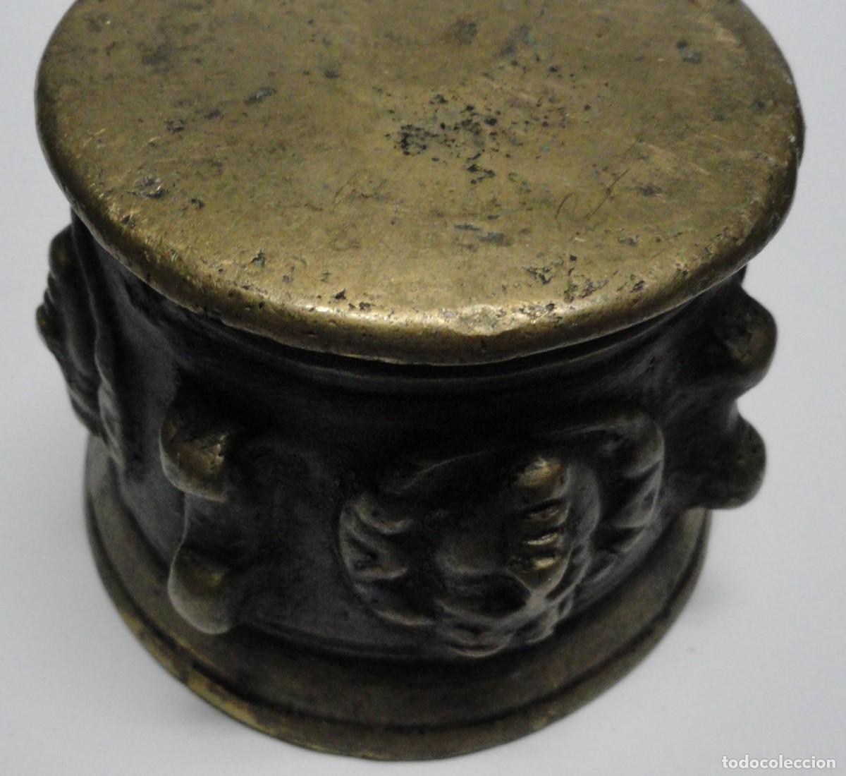 Antig&uuml;edades: Mortero u Almirez antiguo de Bronce. - Foto 4