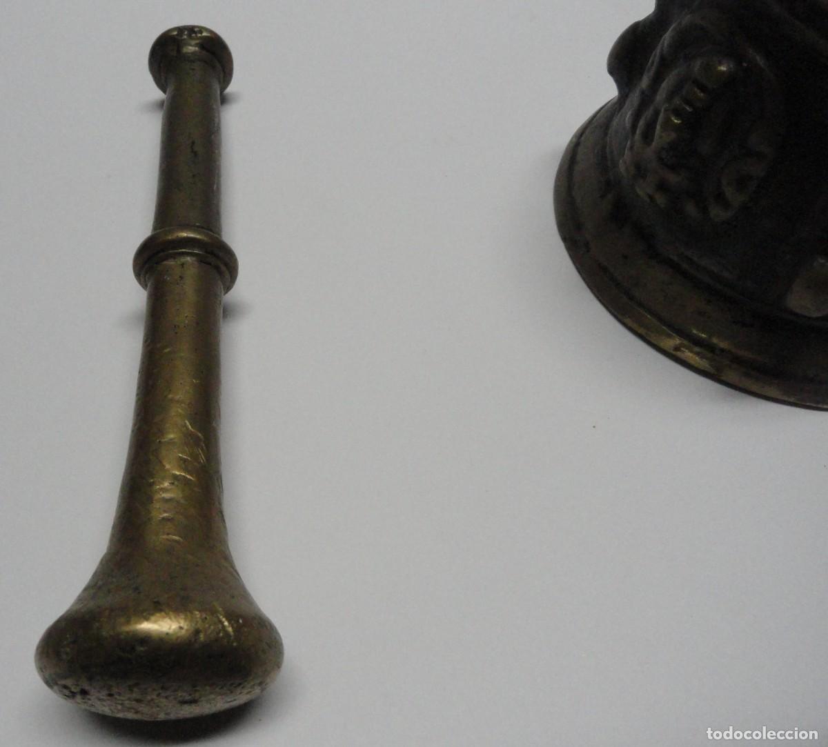 Antig&uuml;edades: Mortero u Almirez antiguo de Bronce. - Foto 5