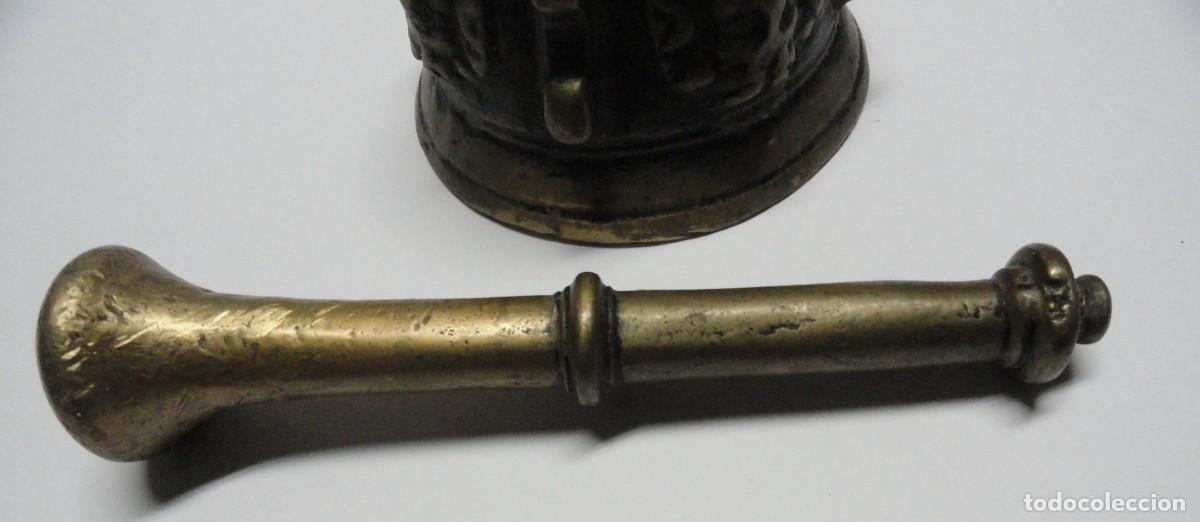 Antig&uuml;edades: Mortero u Almirez antiguo de Bronce. - Foto 6