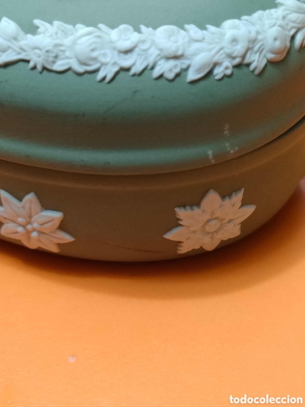 Antig&uuml;edades: Caja en forma de coraz&oacute;n Wedgwood - Foto 5