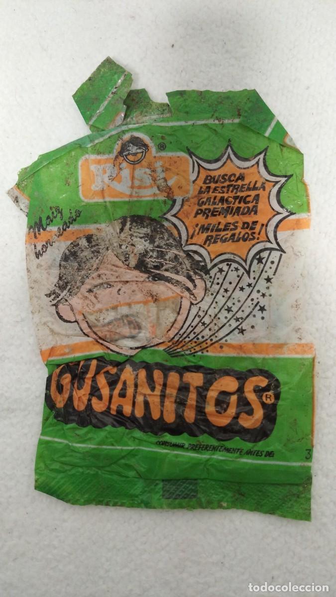 Antiquit&eacute;s: Antiguo envoltorio gusanitos Risi - promoci&oacute;n - 1987.