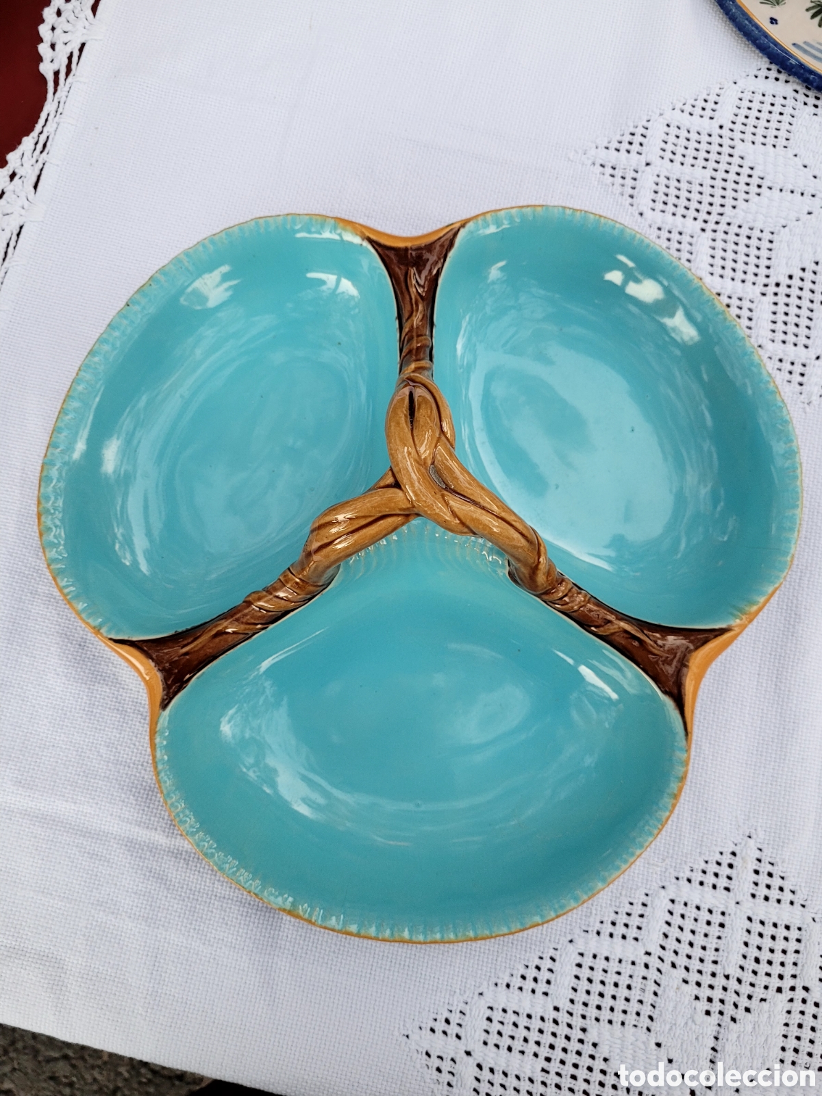 Antig&uuml;edades: Plato Minton Majolica - Foto 1