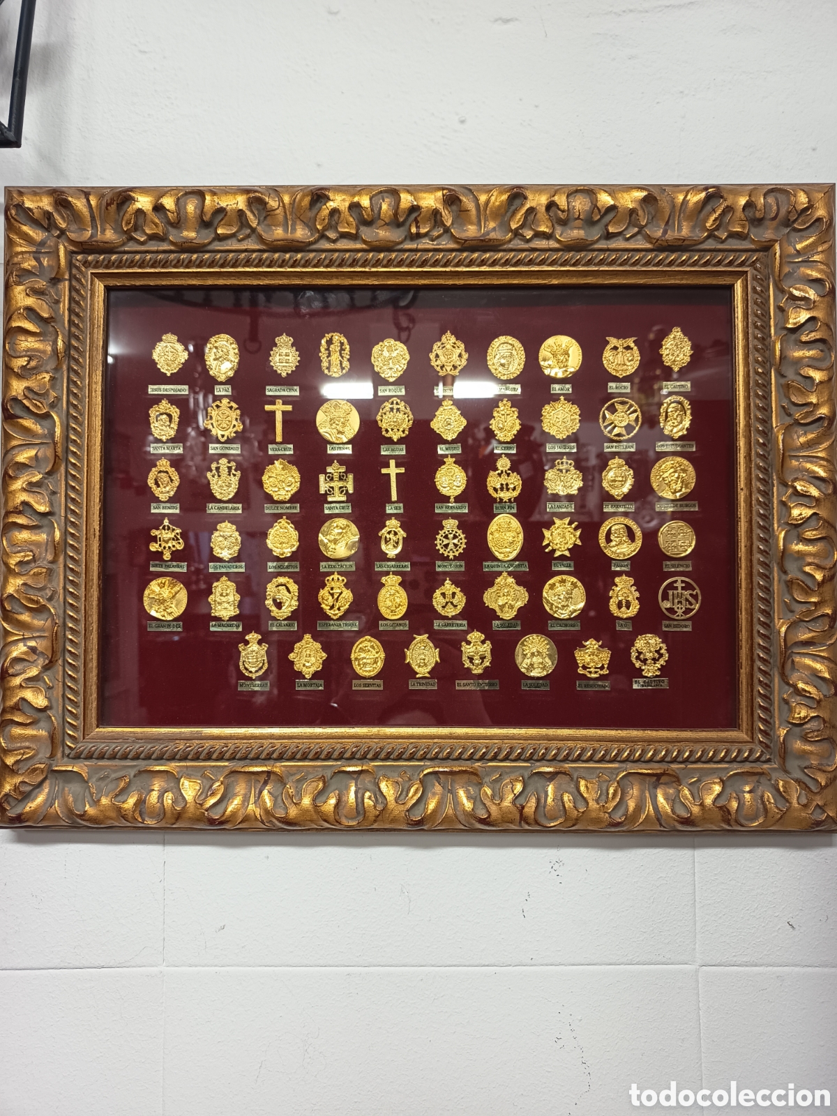 Oggetti Antichi: Cuadro antiguos pins Hermandades