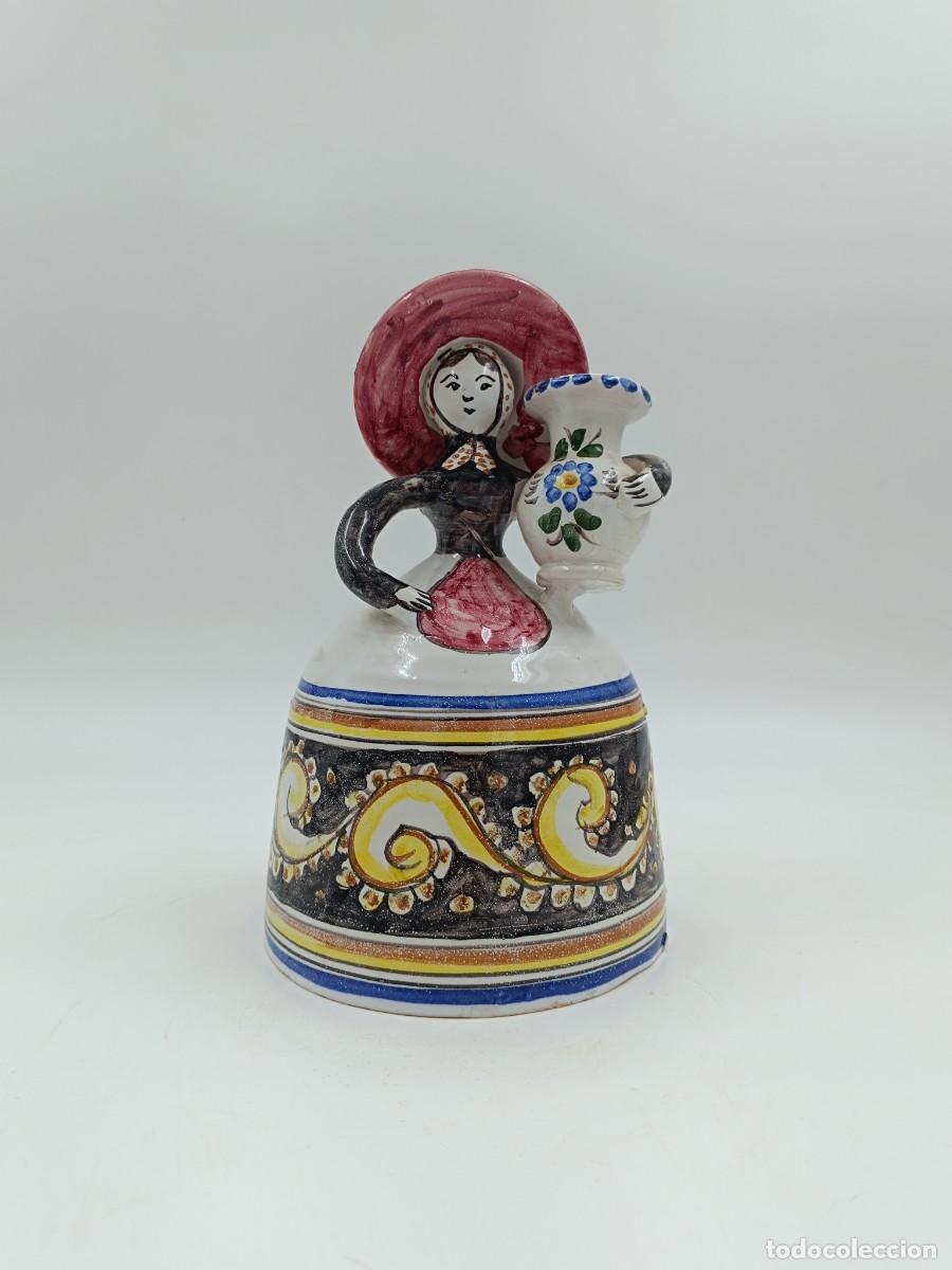 Antig&uuml;edades: CAMPANA DE CERAMICA POPULAR - Foto 1
