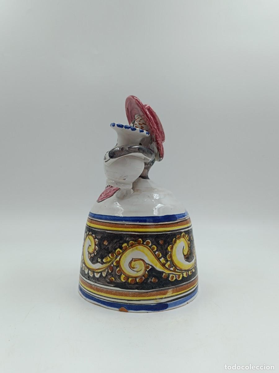 Antig&uuml;edades: CAMPANA DE CERAMICA POPULAR - Foto 2