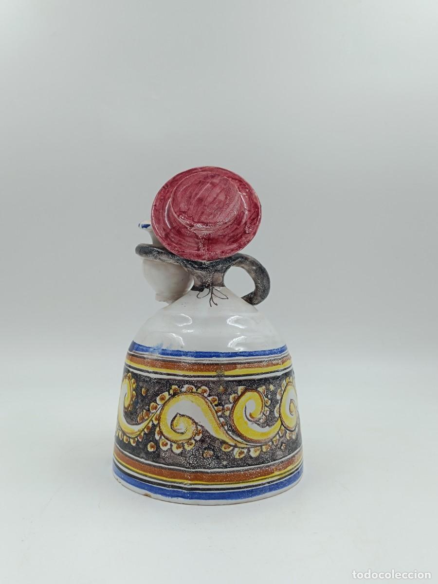 Antig&uuml;edades: CAMPANA DE CERAMICA POPULAR - Foto 3
