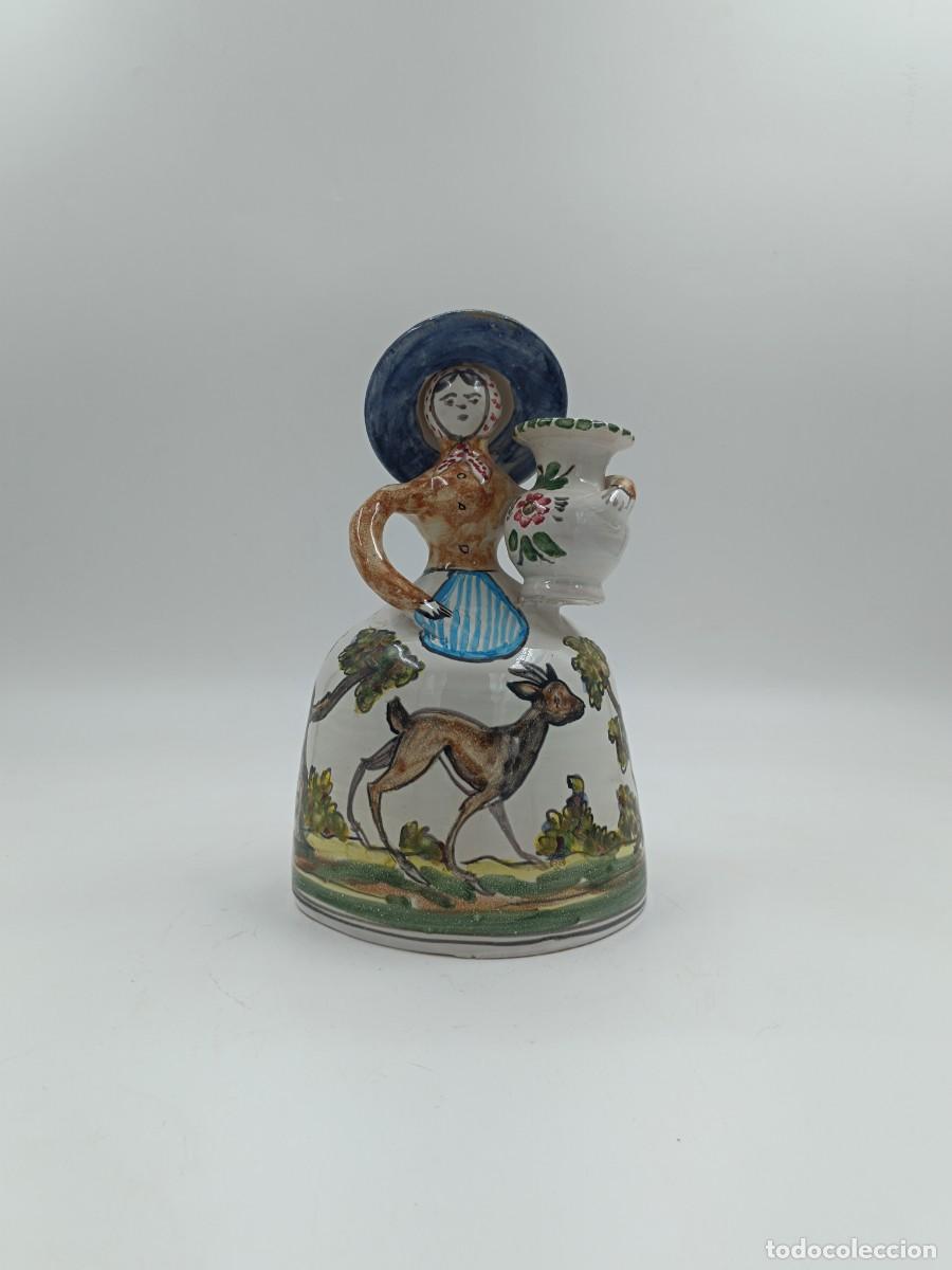 Antig&uuml;edades: CAMPANA DE CERAMICA POPULAR - Foto 1