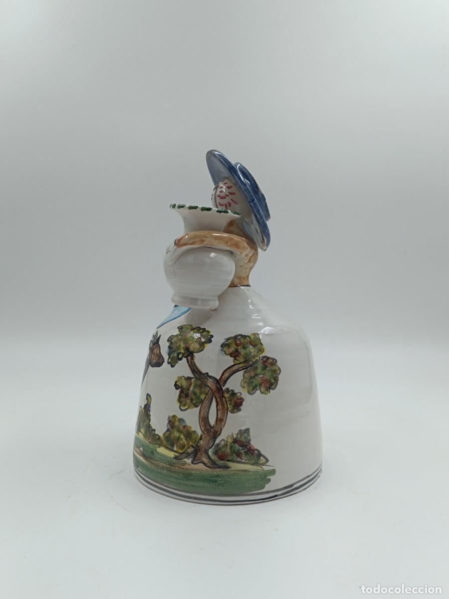 Antig&uuml;edades: CAMPANA DE CERAMICA POPULAR - Foto 2
