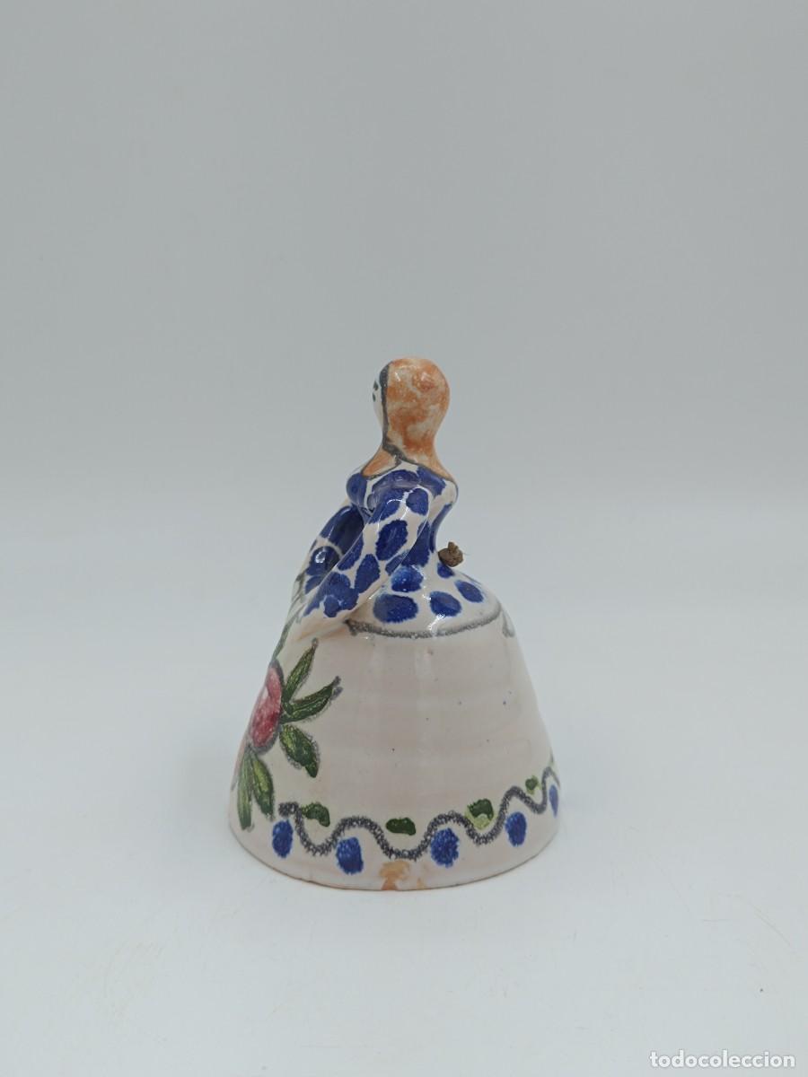 Antig&uuml;edades: CAMPANILLA DE CERAMICA POPULAR - Foto 2