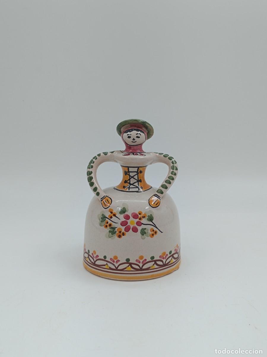 Antig&uuml;edades: CAMPANILLA DE CERAMICA POPULAR - Foto 1