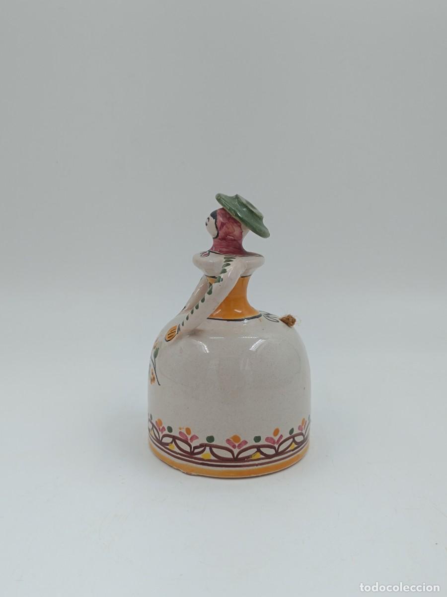 Antig&uuml;edades: CAMPANILLA DE CERAMICA POPULAR - Foto 2