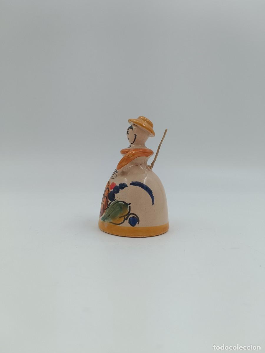 Antig&uuml;edades: CAMPANILLA DE CERAMICA POPULAR - Foto 2