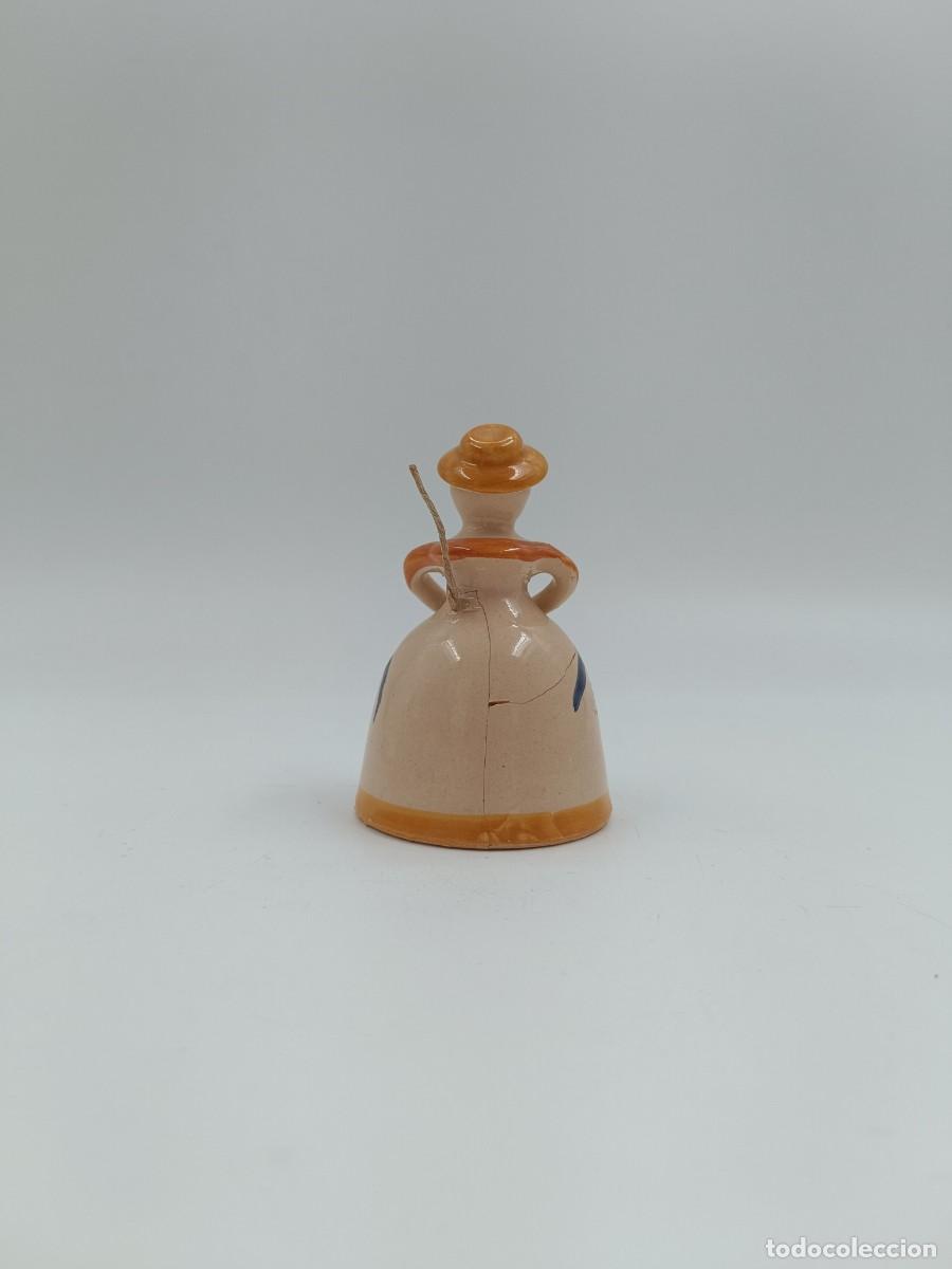 Antig&uuml;edades: CAMPANILLA DE CERAMICA POPULAR - Foto 3