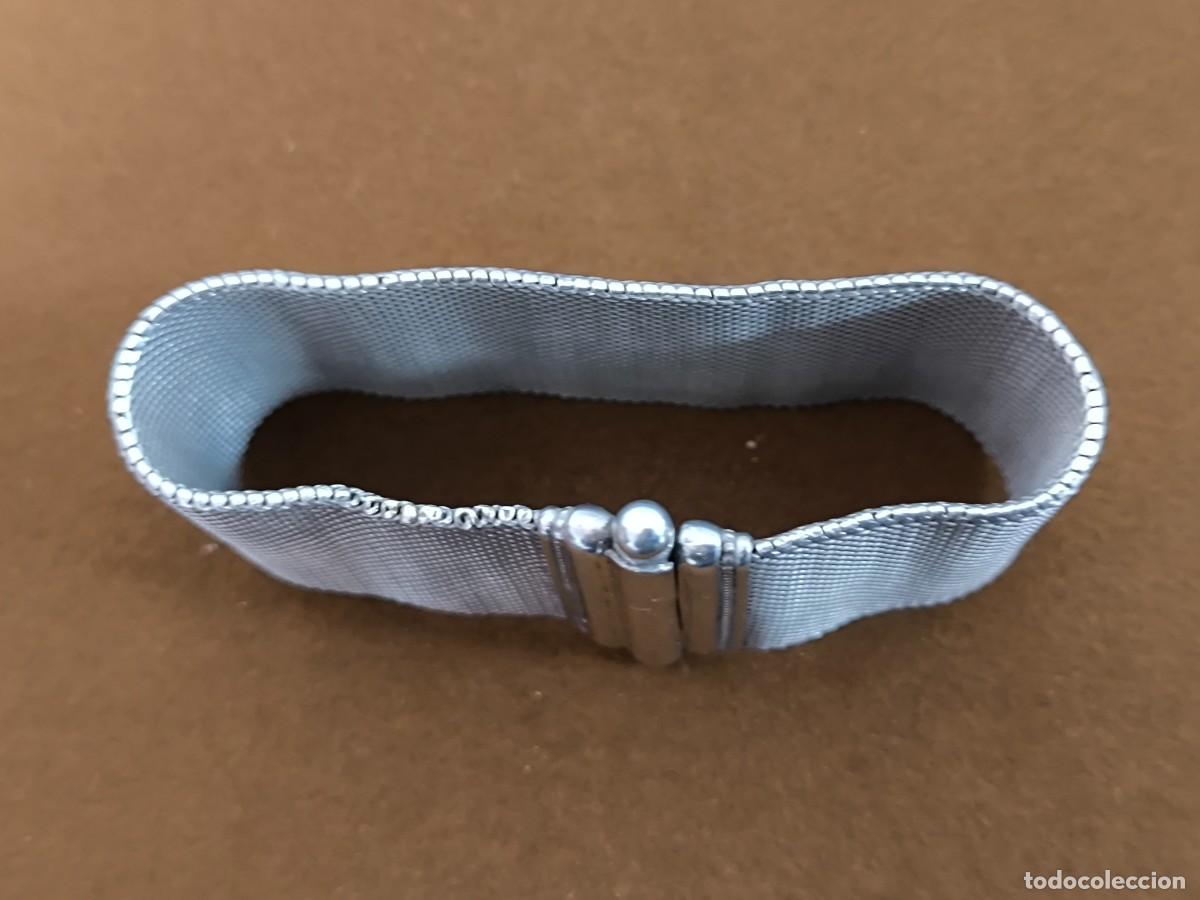 Antig&uuml;edades: PULSERA DE MALLA EN PLATA - Foto 12