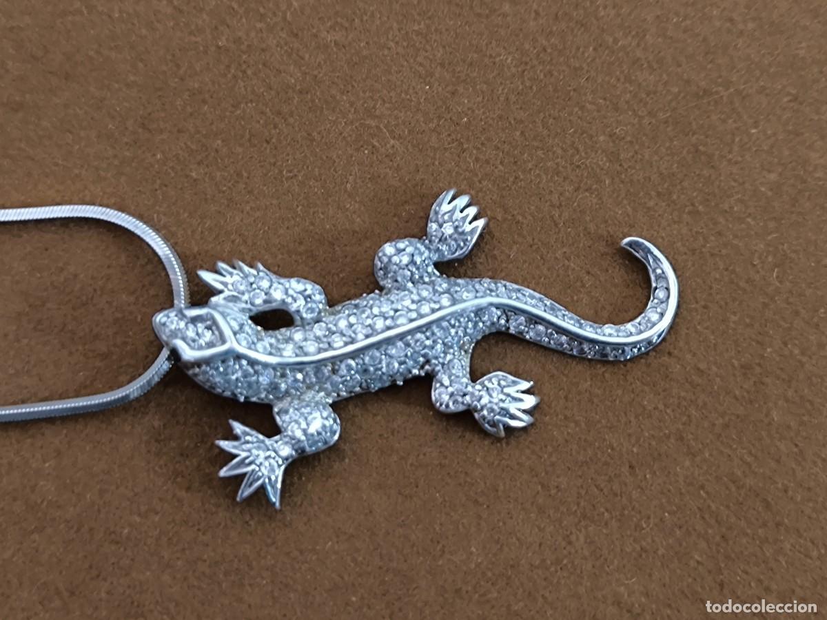 Antig&uuml;edades: COLLAR CON COLGANTE TIPO SALAMANDRA EN PLATA - Foto 9