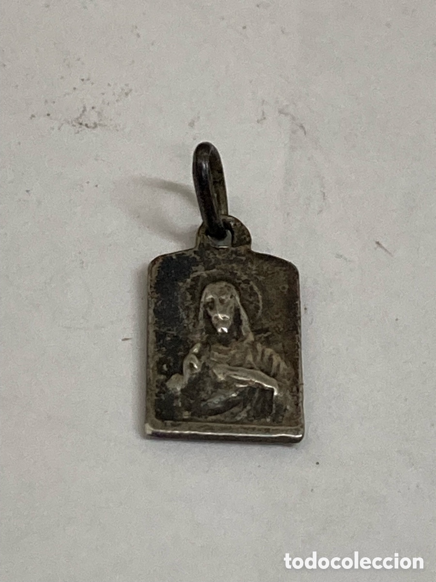 Antig&uuml;edades: Medalla de plata religiosa C477 - Foto 1