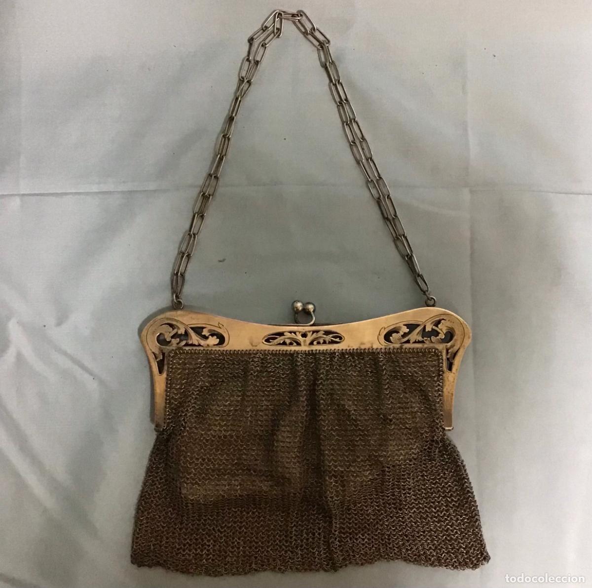 Antig&uuml;edades: BOLSO DE MALLA EN PLATA - Foto 2