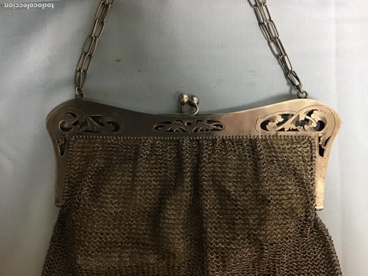 Antig&uuml;edades: BOLSO DE MALLA EN PLATA - Foto 3