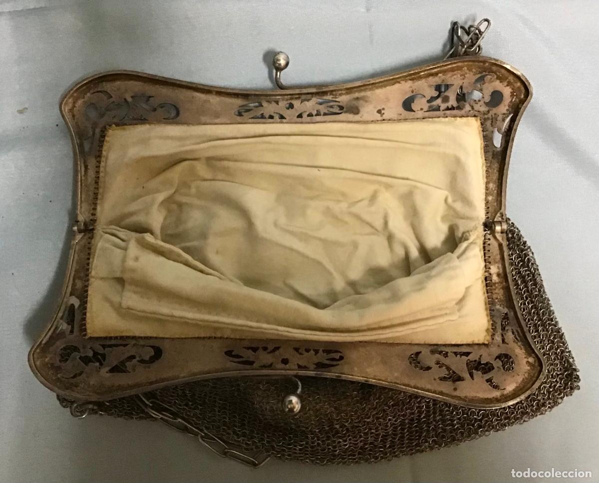 Antig&uuml;edades: BOLSO DE MALLA EN PLATA - Foto 4