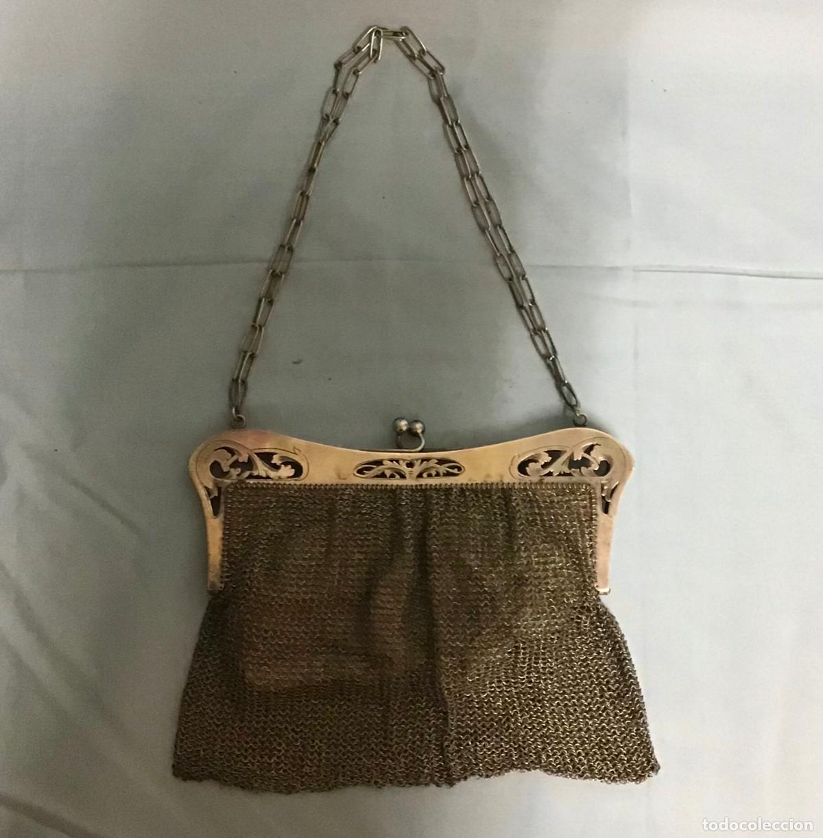 Antig&uuml;edades: BOLSO DE MALLA EN PLATA - Foto 1