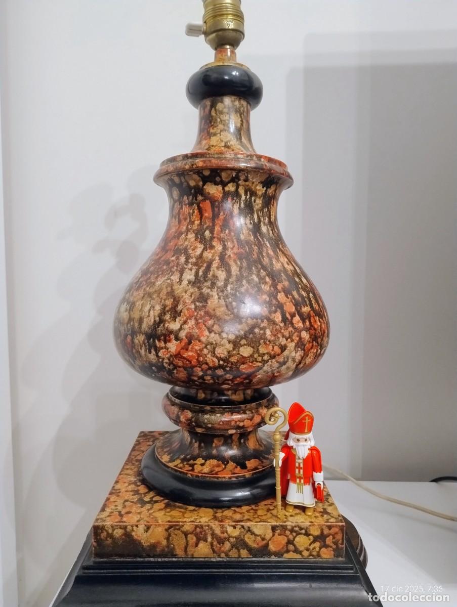 Antig&uuml;edades: Charolles tortoiseshell earthenware lamp from the 80s - Foto 1