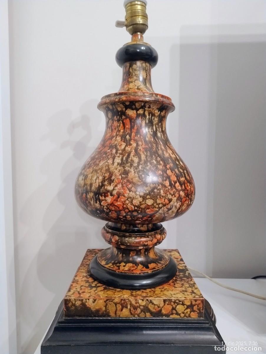 Antig&uuml;edades: Charolles tortoiseshell earthenware lamp from the 80s - Foto 2