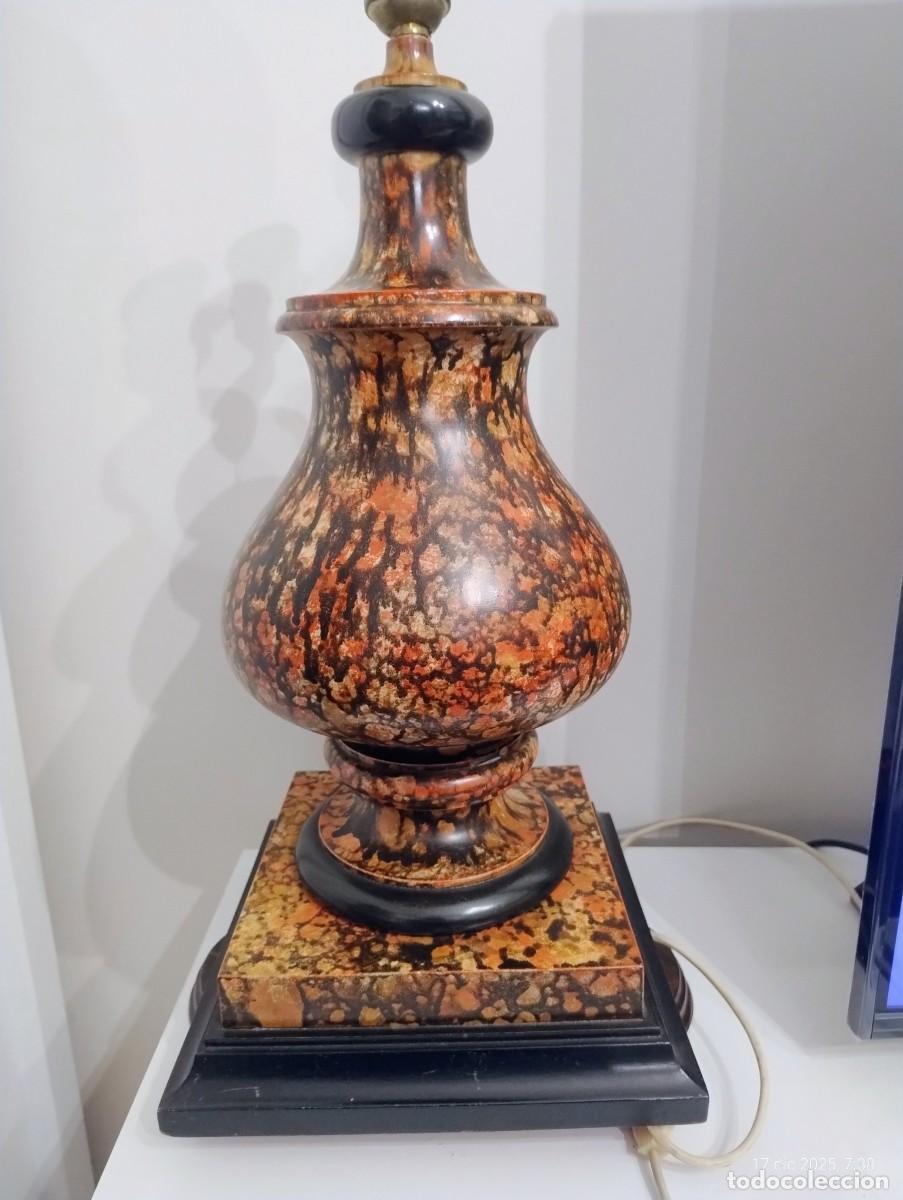 Antig&uuml;edades: Charolles tortoiseshell earthenware lamp from the 80s - Foto 5