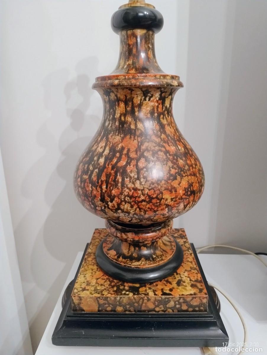 Antig&uuml;edades: Charolles tortoiseshell earthenware lamp from the 80s - Foto 6