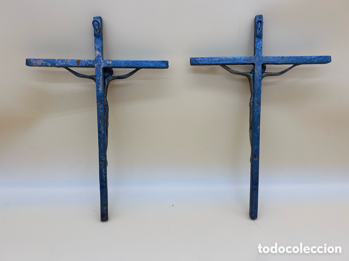 Antig&uuml;edades: Dos Cristos en la cruz. Iguales - Foto 6