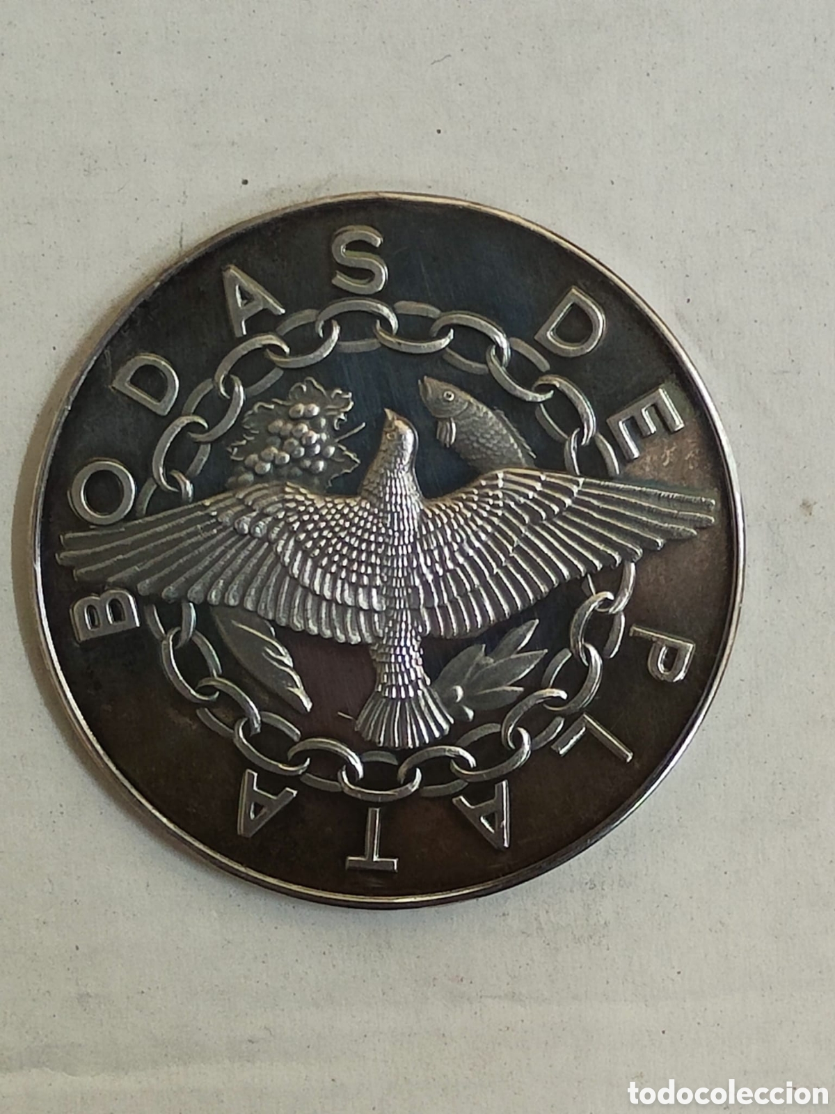 Antig&uuml;edades: Medalla bodas de plata - Foto 2
