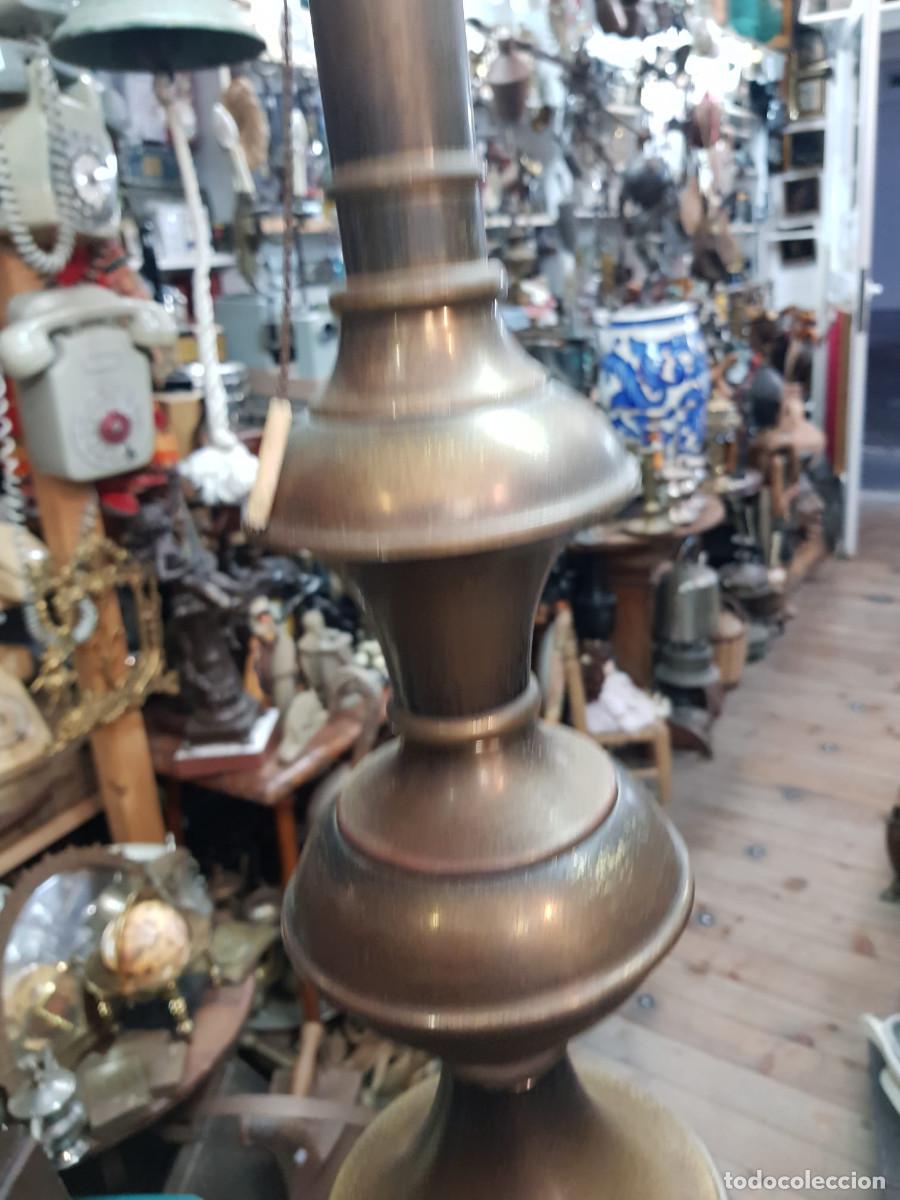 Antig&uuml;edades: ANTIGUO PIE DE LAMPARA DE BRONCE-FUNCIONA - Foto 11