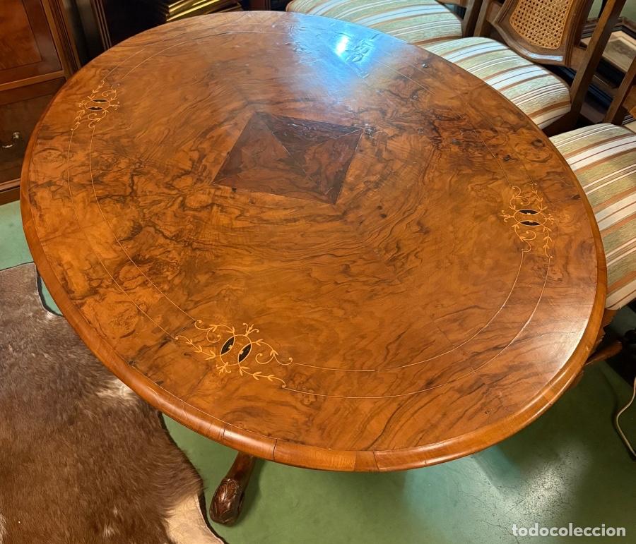 Antig&uuml;edades: Mesa Oval de Comedor - Foto 2