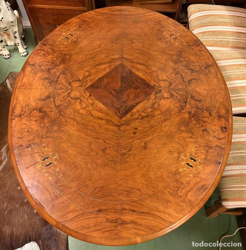 Antig&uuml;edades: Mesa Oval de Comedor - Foto 7