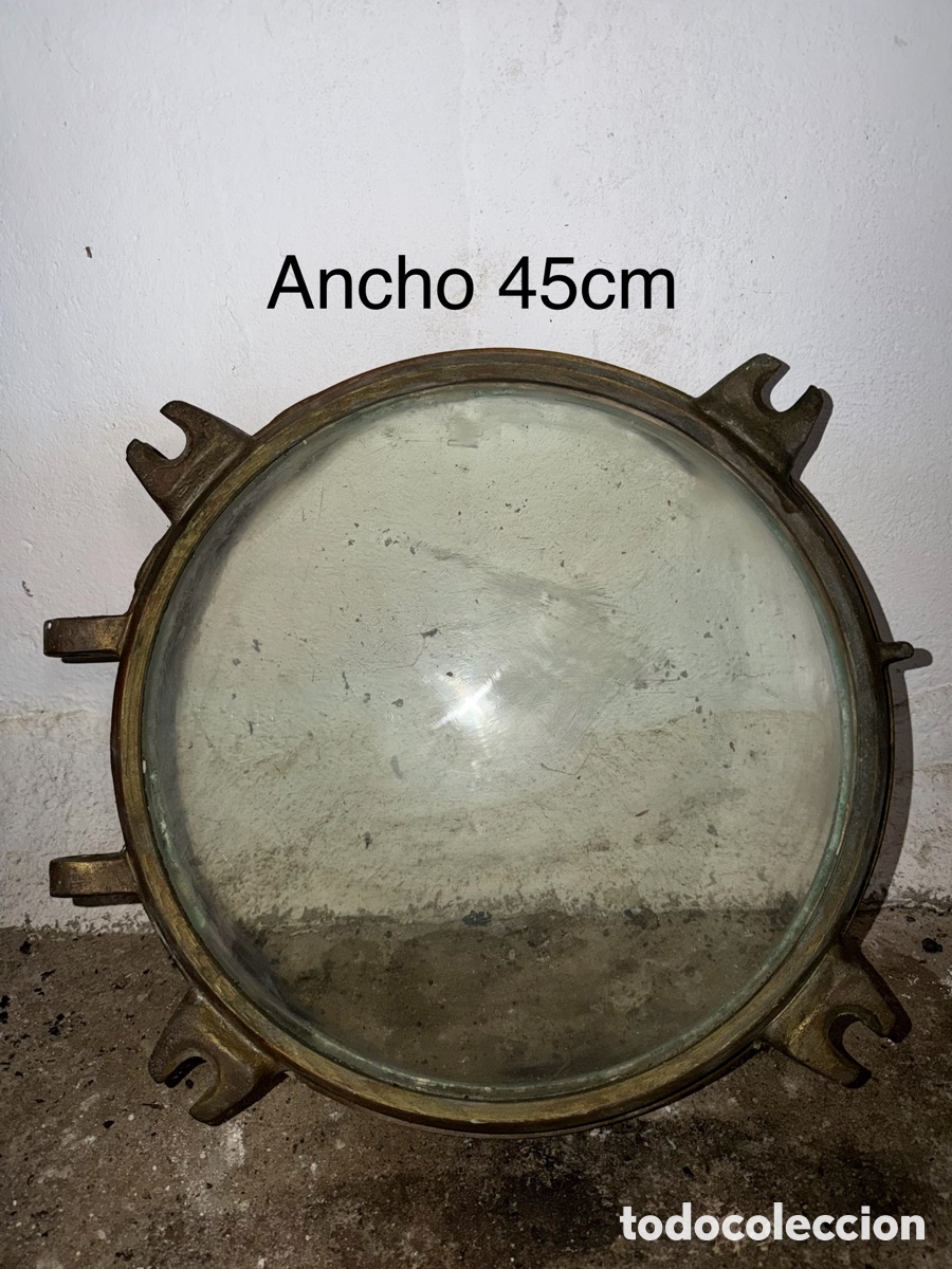 Antig&uuml;edades: Portillo n&aacute;utico bronce 45cm - Foto 1