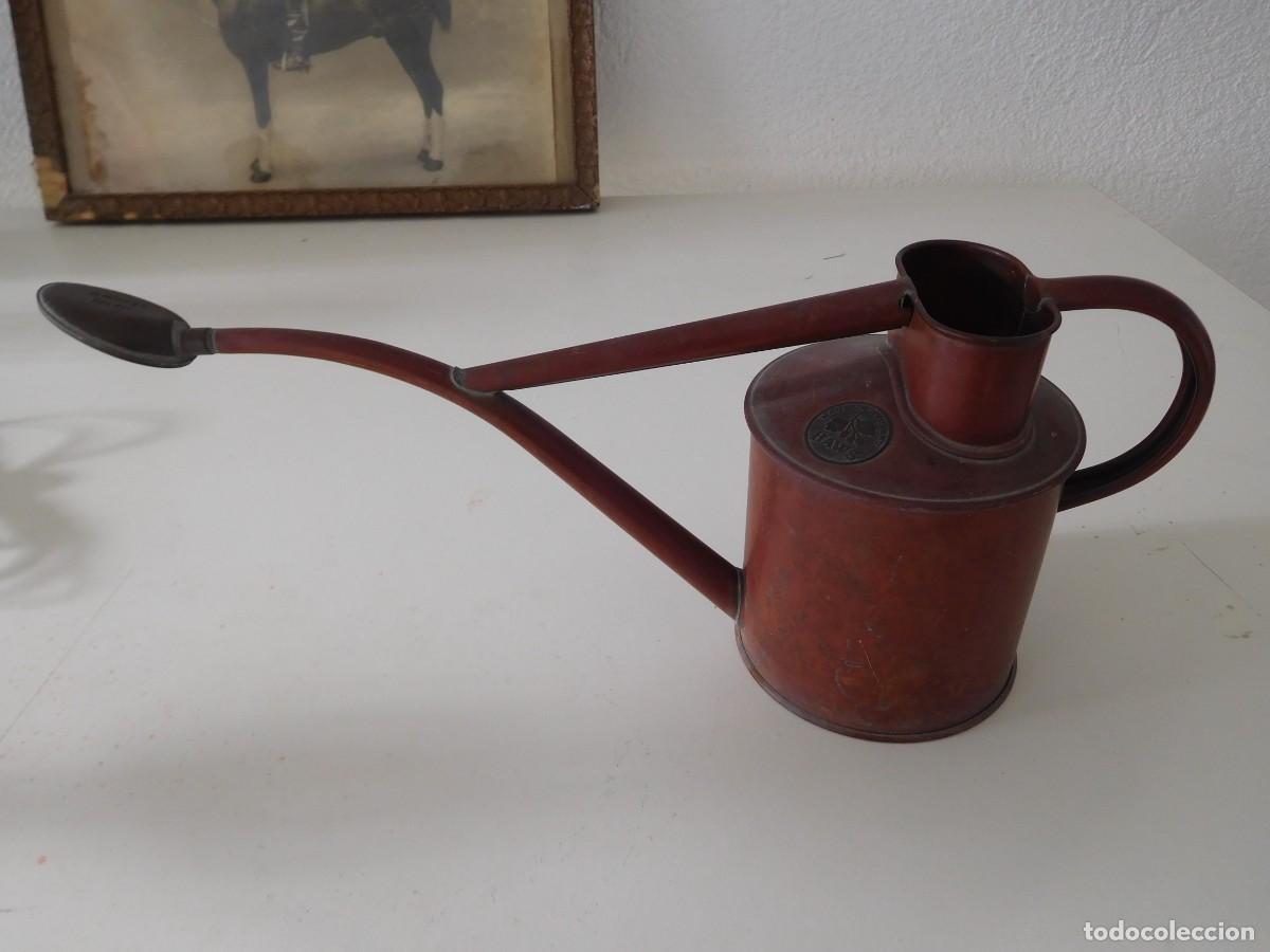 Antig&uuml;edades: Regadora inglesa de cobre de la marca Haws - Foto 1