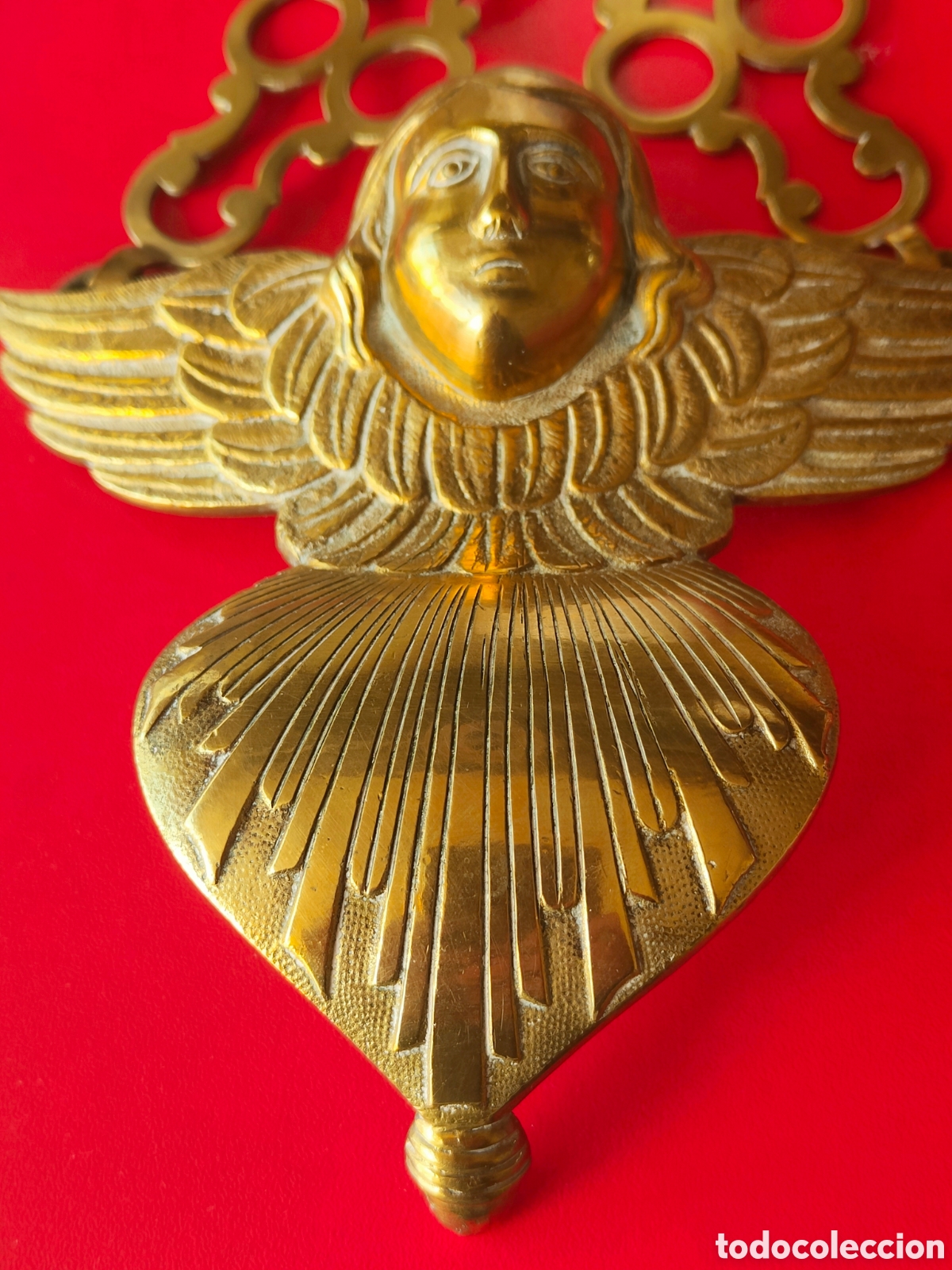 Antig&uuml;edades: Angelito antiguo de bronce - Foto 3