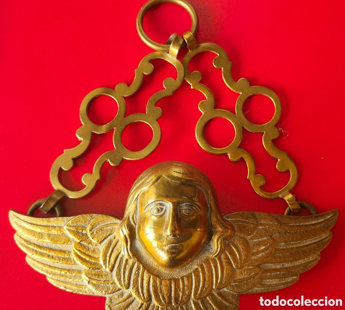 Antig&uuml;edades: Angelito antiguo de bronce - Foto 4