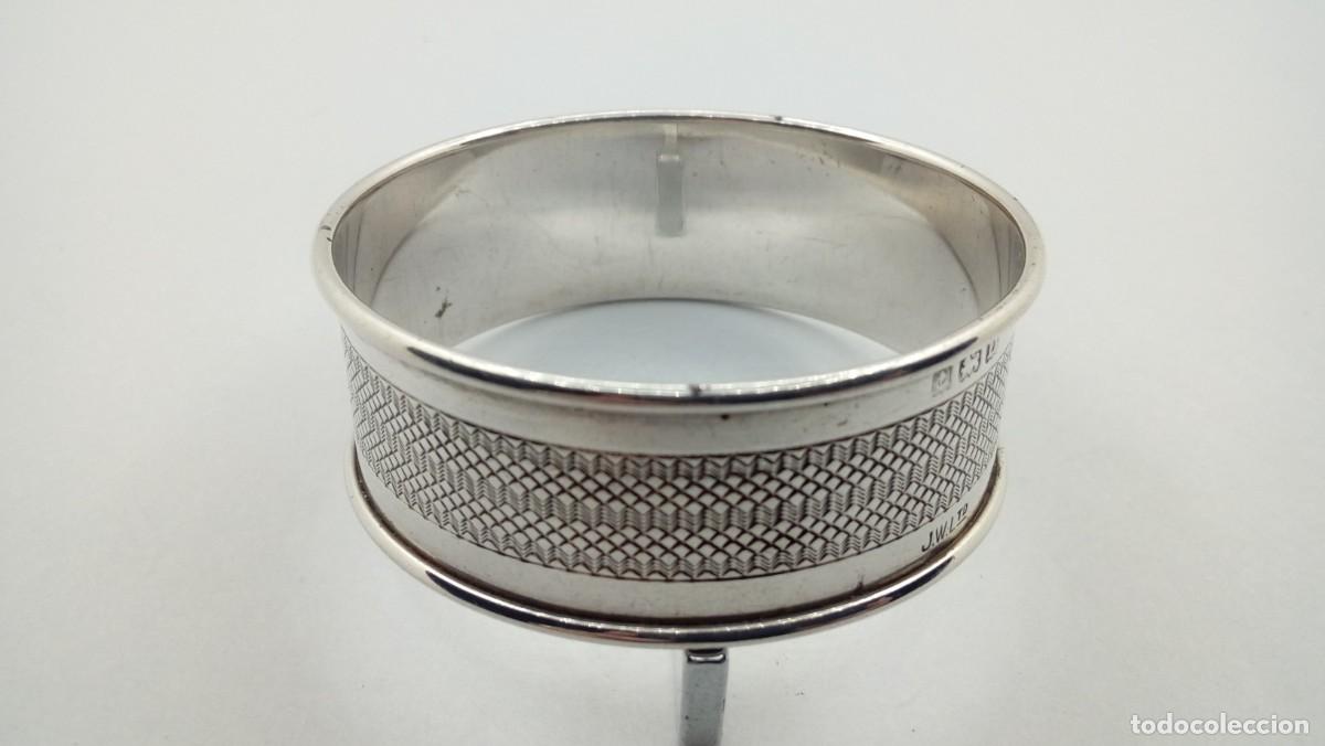Antig&uuml;edades: SERVILLETERO DE PLATA GRAVADO - Foto 2