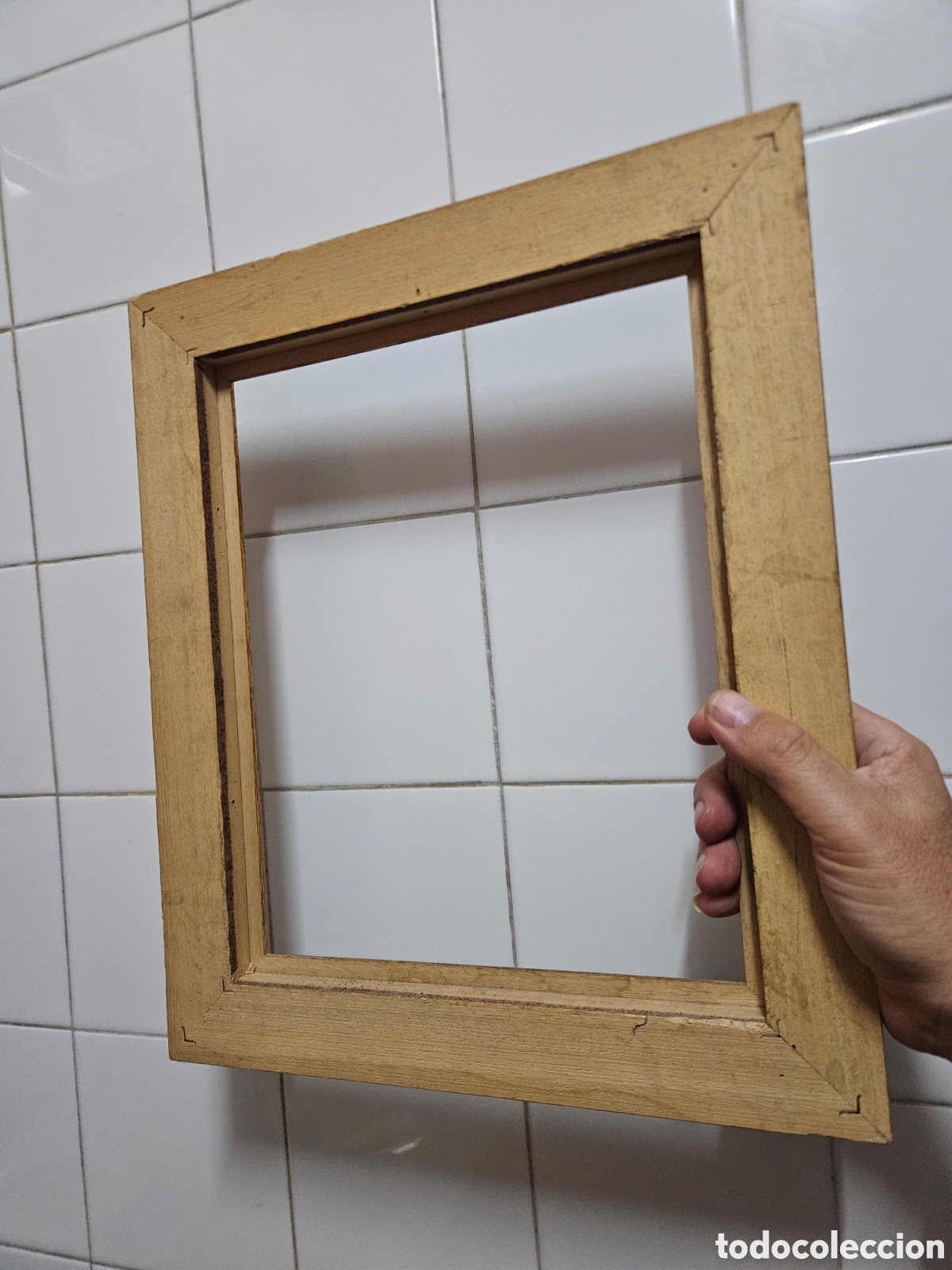 Antig&uuml;edades: MARCO REALIZADO EN MADERA - Foto 4