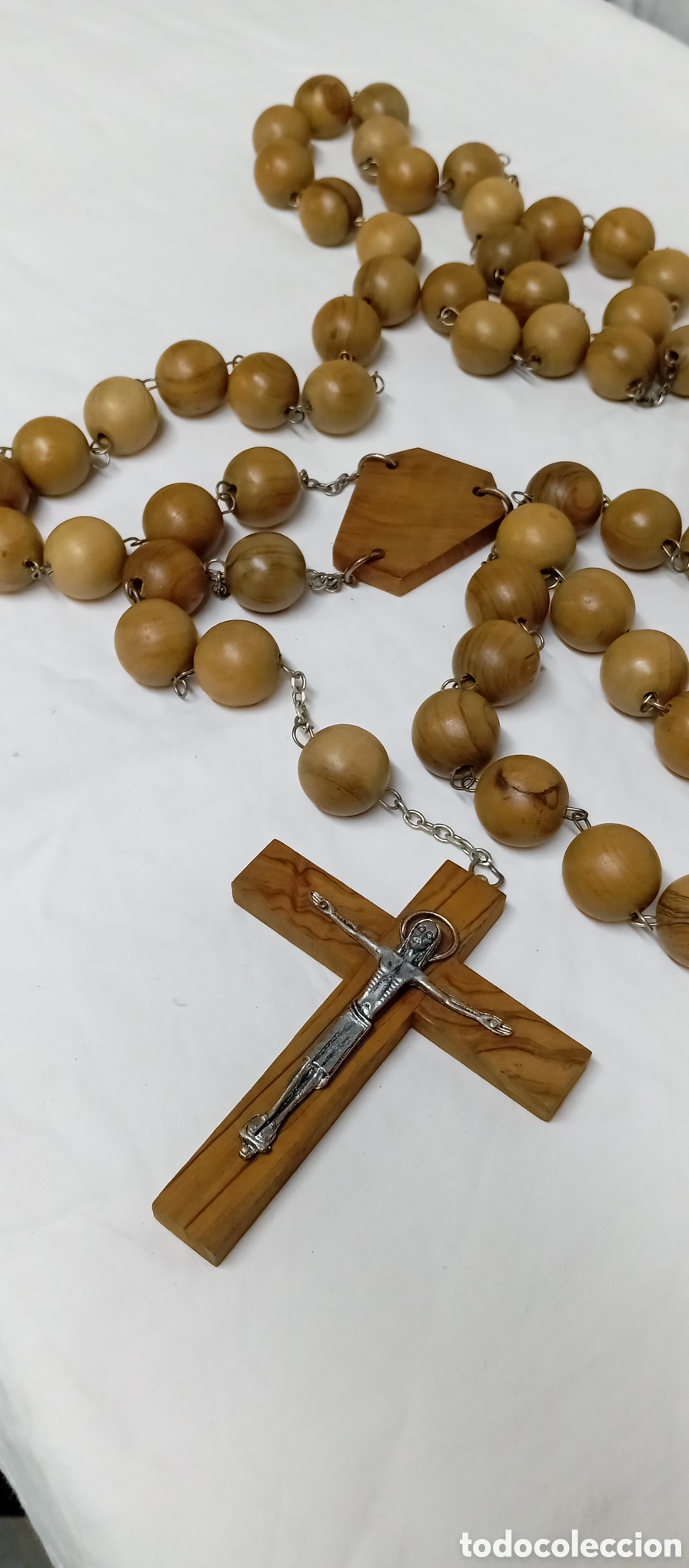 Antig&uuml;edades: 3 ROSARIOS DE MADERA DEL SIGLO XX - Foto 8
