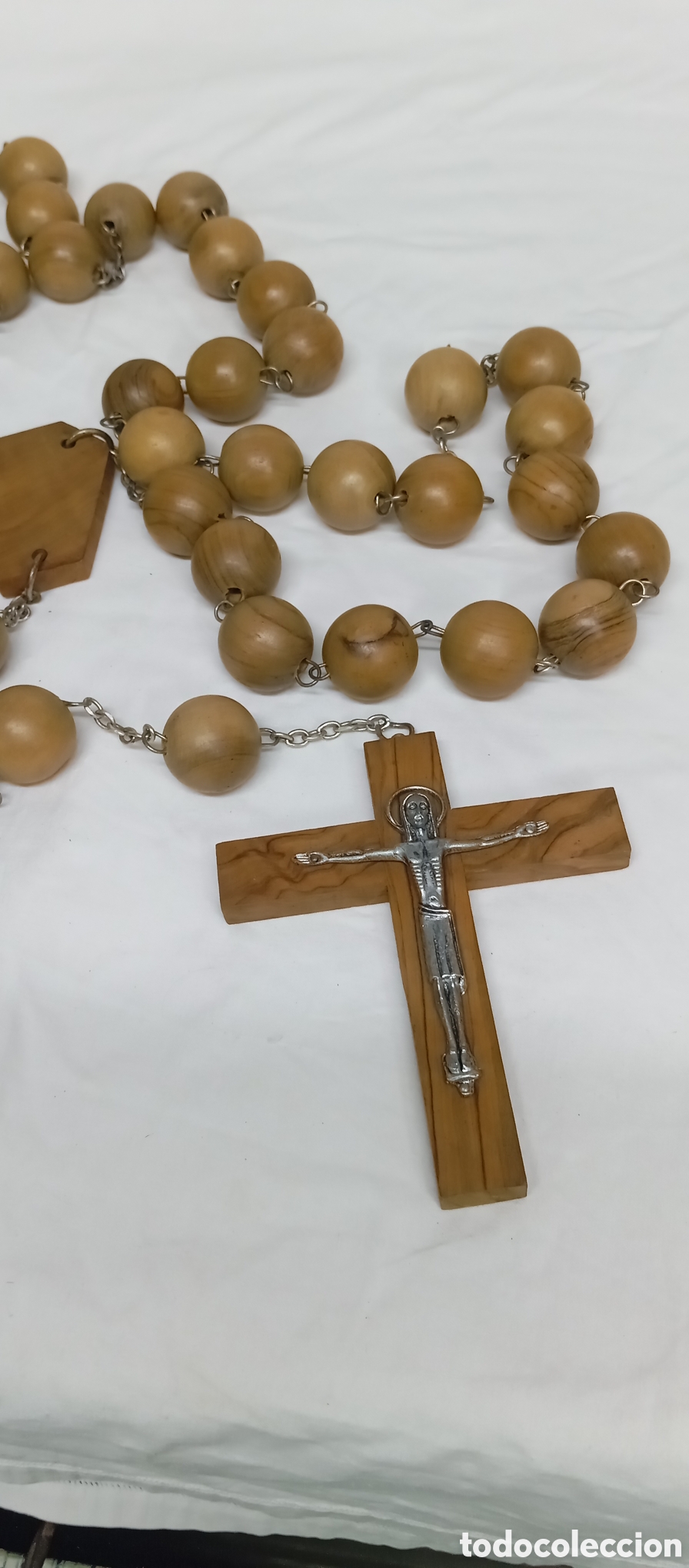 Antig&uuml;edades: 3 ROSARIOS DE MADERA DEL SIGLO XX - Foto 9