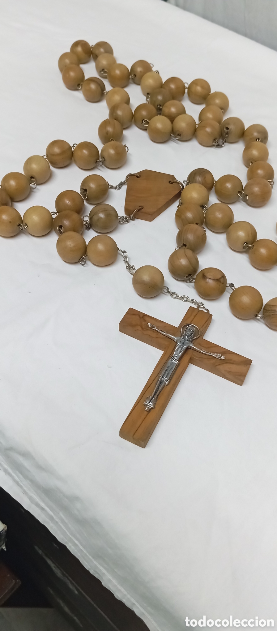 Antig&uuml;edades: 3 ROSARIOS DE MADERA DEL SIGLO XX - Foto 10