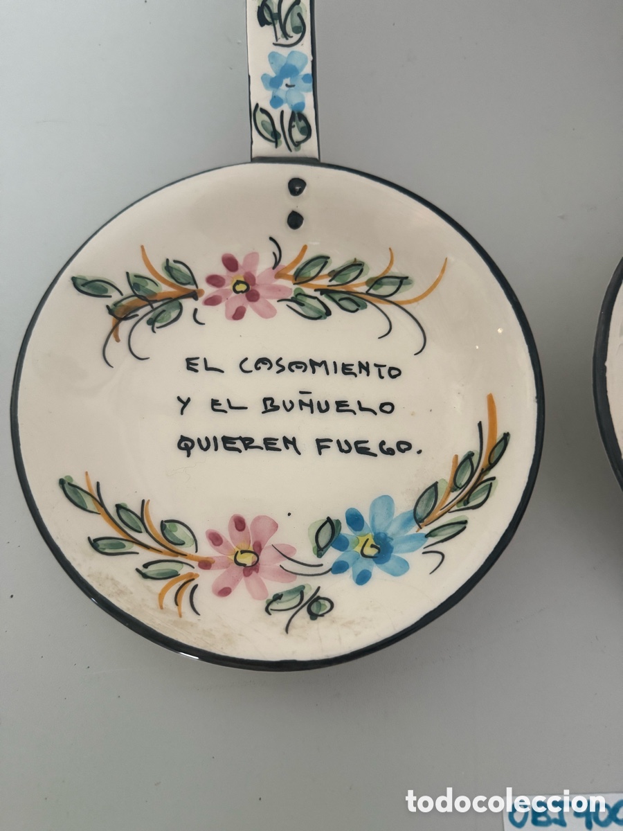Antig&uuml;edades: Reposacucharas de cer&aacute;mica - Foto 2