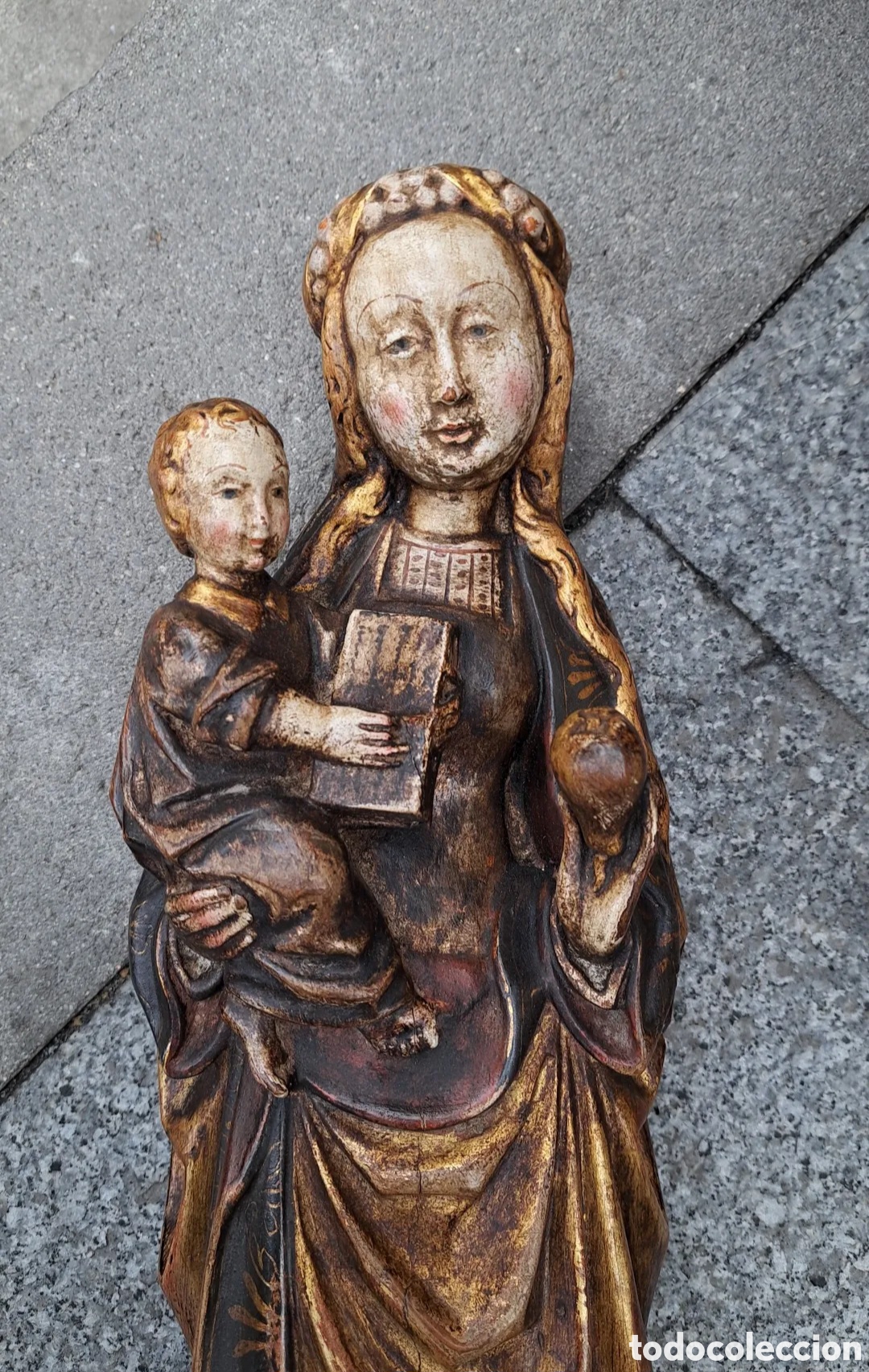 Antig&uuml;edades: Virgen con ni&ntilde;o estilo flamenca - Foto 4