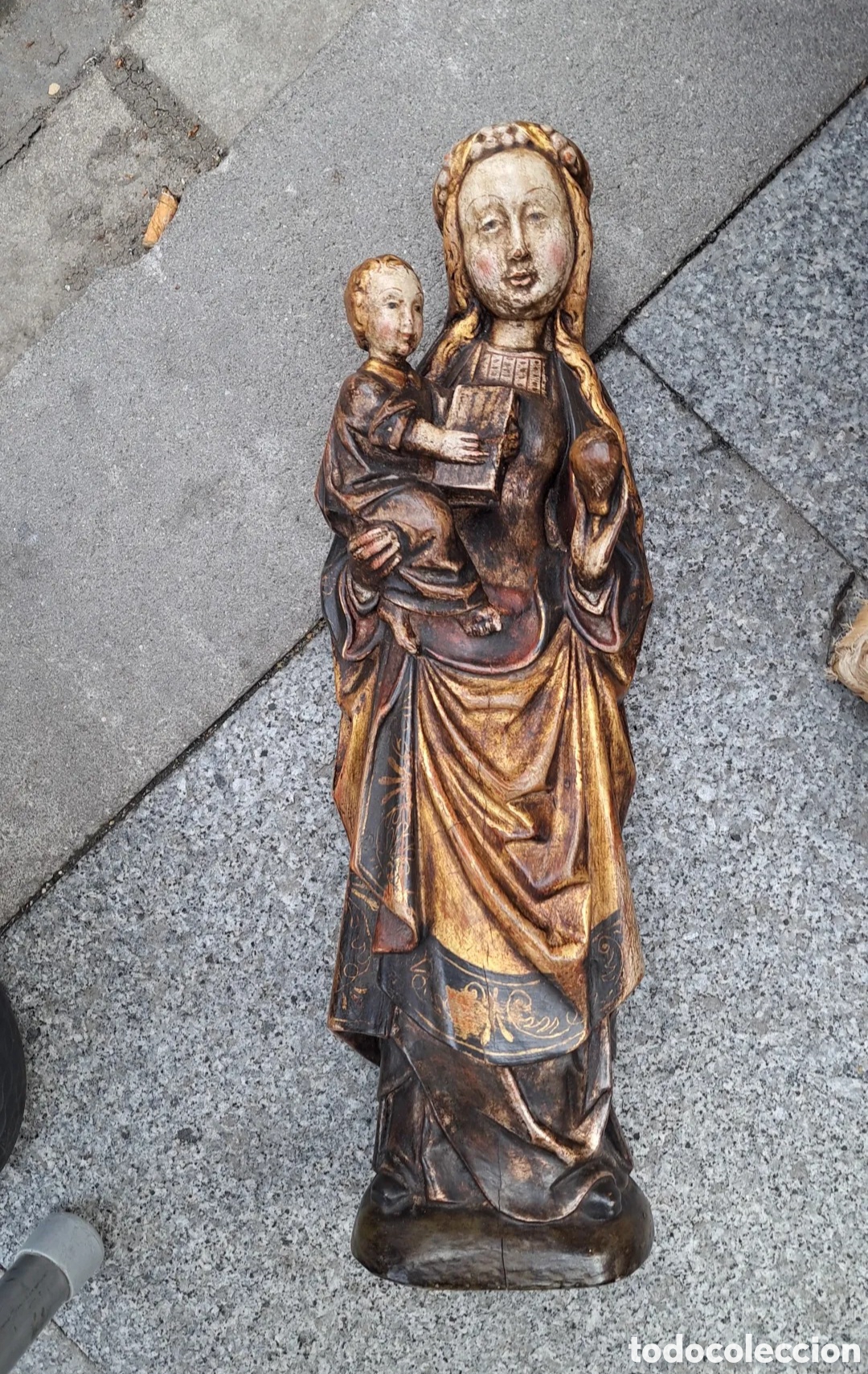 Antig&uuml;edades: Virgen con ni&ntilde;o estilo flamenca - Foto 6